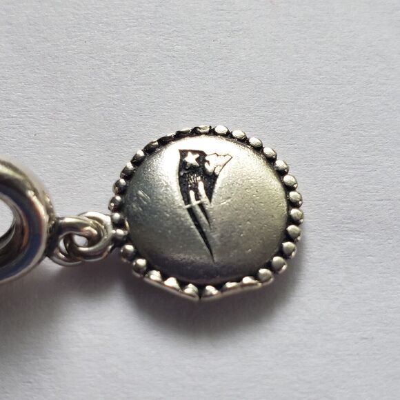 Pandora New England Patriots Logo Dangle Charm 925 Sterling Silver ALE NFL - Picture 6 of 8
